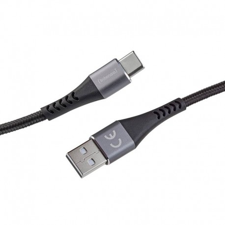 Intenso Cable de carga/datos USB-C A315C, 1,5 m, carga rápida hasta 60 vatios, negro