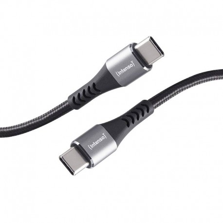 Intenso Cable de carga/datos USB-C C315C, 1,5 m, carga rápida hasta 60 vatios, negro