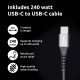 Intenso W100ACC+C520C, Set de adaptador de corriente + cable de carga, 100 W