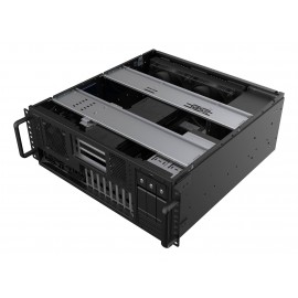SILVERSTONE - Silverstone RM47-502-I carcasa de ordenador Estante Negro - SST-RM47-502-I