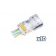 PHASAK - Phasak Conector FastCrimp Cat.6 FTP AWG22 a 24 (10) - PHK 2241 - phk 2241