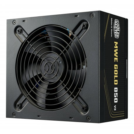 COOLER MASTER - Cooler Master MWE GOLD 850 V3 unidad de fuente de alimentación 850 W 24-pin ATX ATX Negro - mpe-8506-acag-beu