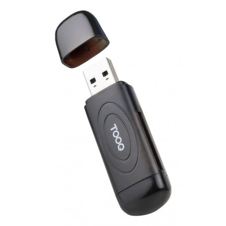 TOOQ - TooQ Lector de Tarjetas USB 3.0, 2 en 1, SD/TF, Negro - TQR-3002B
