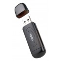 TOOQ - TooQ Lector de Tarjetas USB 3.0, 2 en 1, SD/TF, Negro - TQR-3002B
