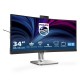 Philips 6000 Series 34 pulgadas WQHD LCD, gran pantalla curva profesional