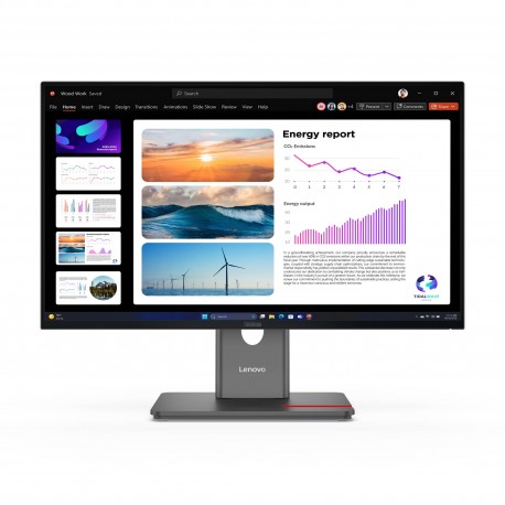 LENOVO - Lenovo ThinkVision P24Q-40 pantalla para PC 60,5 cm (23.8'') 2560 x 1440 Pixeles Quad HD LCD Negro - 64B2GAT1EU