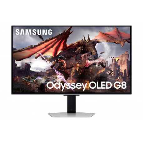 SAMSUNG - Samsung G80SD pantalla para PC 81,3 cm (32'') 3840 x 2160 Pixeles 4K Ultra HD OLED Plata - LS32DG800SUXEN?AT