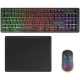 MARS GAMING - Pack Gaming Mars Gaming MCPWX/ Teclado Inalámbrico + Ratón Inalámbrico + Alfombrilla - MCPWXES
