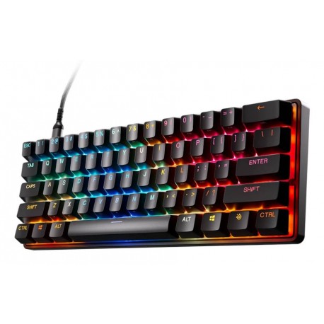 STEELSERIES - Steelseries Apex Pro Mini Gen 3 teclado Juego USB QWERTY Inglés Negro - 64913