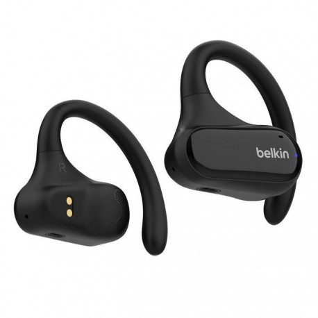 Belkin SoundForm ClearFit auriculares TWS Bluetooth con gancho de oreja negro