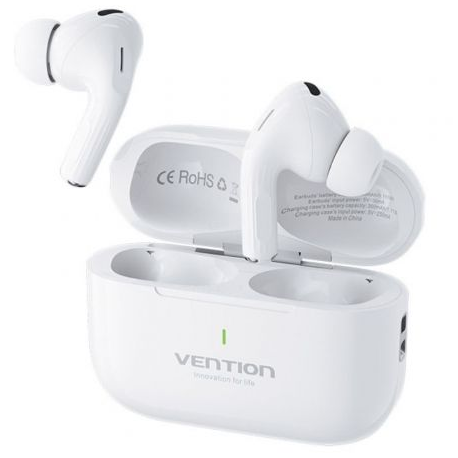 VENTION - Auriculares Bluetooth Vention Echo Lite E11 con estuche de carga/ Autonomía 6h/ Blancos - NBVW0