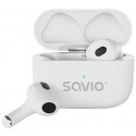 Savio TWS-01 PRO auriculares inalámbricos intrauditivos Bluetooth blanco