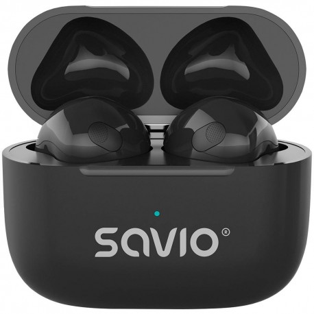 Savio TWS-02 PRO auriculares inalámbricos intrauditivos USB-C Bluetooth negro