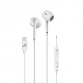 Celly UP1300TYPECWH auriculares alámbricos intrauditivos USB-C blanco