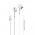 Celly UP1300TYPECWH auriculares alámbricos intrauditivos USB-C blanco