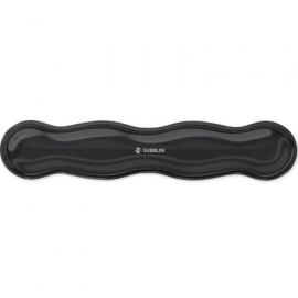 SUBBLIM - ALFOMBRILLA TECLADO CRYSTAL FLEX WRIST REST NEGRO SUBBLIM - SUBMP-04E081