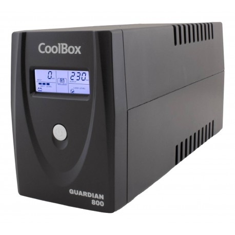 COOLBOX - CoolBox SAI Guardian 3 LCD 800VA 480W 2 Schukos + Software - COO-SAIGD3-800