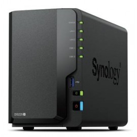 SYNOLOGY - Synology DS225+ 2 Bay NAS Escritorio Intel® Celeron® J4125 2 GB DDR4 Synology DSM Negro - ds225+