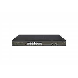 LevelOne GES-2118P Switch Gestionado L2 Gigabit PoE Negro
