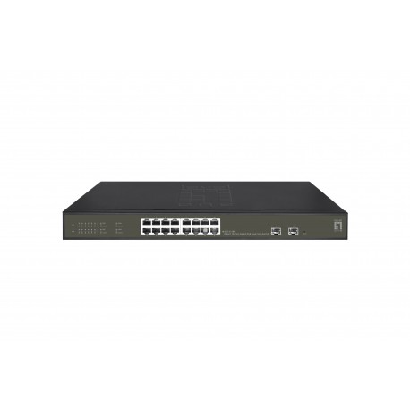 LevelOne GES-2118P Switch Gestionado L2 Gigabit PoE Negro