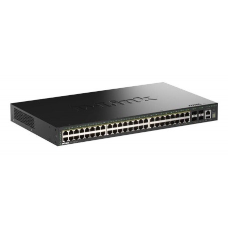 D-Link DGS-1530-52P/E Switch Gestionado L2 Gigabit PoE Negro