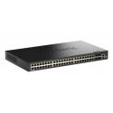 D-Link DGS-1530-52P/E Switch Gestionado L2 Gigabit PoE Negro