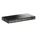 D-LINK - D-Link DGS-1530-52/E switch Gestionado L2 Gigabit Ethernet (10/100/1000) Negro - DGS-1530-52/E