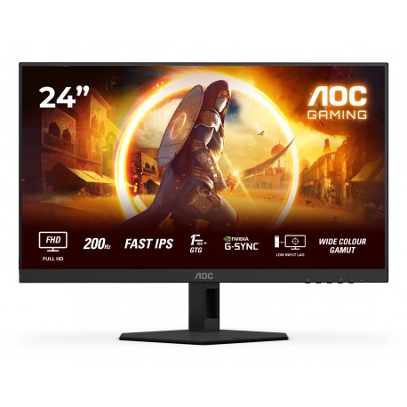 AOC - AOC G4 24G4HRE pantalla para PC 60,5 cm (23.8'') 1920 x 1080 Pixeles Full HD LED Negro, Rojo - 24G4HRE