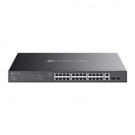 TP-LINK - TP-Link Omada ES228GMP switch Gestionado Gigabit Ethernet (10/100/1000) Energía sobre Ethernet (PoE) Negro - ES228GMP
