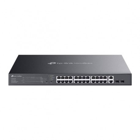 TP-LINK - TP-Link Omada ES228GMP switch Gestionado Gigabit Ethernet (10/100/1000) Energía sobre Ethernet (PoE) Negro - ES228GMP