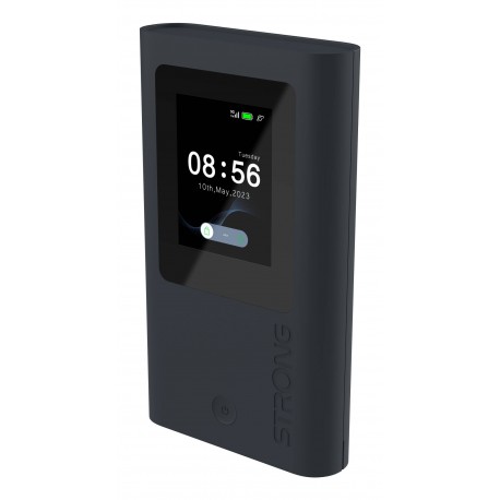 STRONG - Strong 5GMIFIAX1800 router inalámbrico Doble banda (2,4 GHz / 5 GHz) 5G Negro - 5gmifiax1800