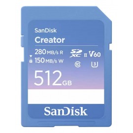 SANDISK - SanDisk Creator 512 GB SDXC UHS-II Clase 10 - sdsdxep-512g-gncis