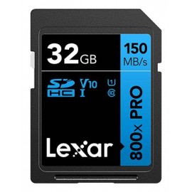 LEXAR - Lexar High-Performance 800xPRO 32 GB SDHC UHS-I Clase 10 - lsd0800p032g-bnnng