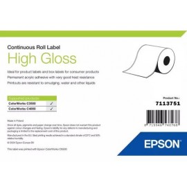 EPSON - Epson High Gloss Label - Continuous Roll: 102mm x 33m - 7113751