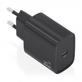 AISENS - AISENS Cargador GaN 30W, 1xUSB-C PD3.0, Negro - A110-0951