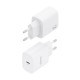 AISENS - AISENS Cargador GaN 30W, 1xUSB-C PD3.0, Blanco - A110-0950