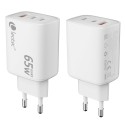 LEOTEC - Leotec CARGADOR UNIVERSAL 65W GAN ULTRA SLIM 2 USB C PD+1 USB A BLANCO - lecsph65w3w2