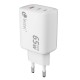 LEOTEC - Leotec CARGADOR UNIVERSAL 65W GAN ULTRA SLIM 2 USB C PD+1 USB A BLANCO - lecsph65w3w2