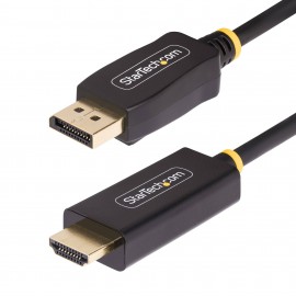 StarTech.com 3F-DP-HDMI-4K60-HDR adaptador de cable de vídeo 1 m DisplayPort HDMI tipo A (Estándar) Negro
