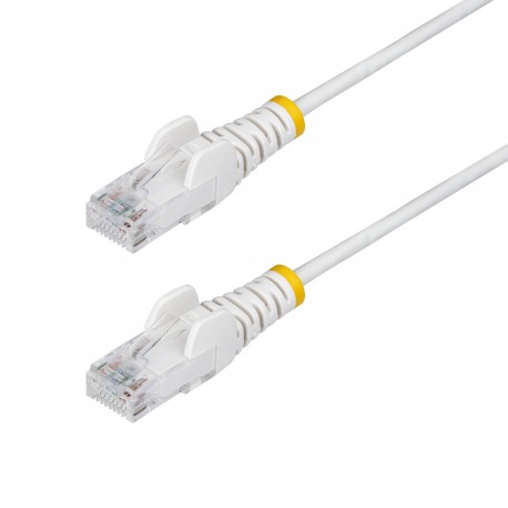 StarTech N6PAT200CMWHS cable Ethernet CAT6 blanco 2 metros slim cobre puro