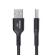 StarTech USB2AC30CMBK cable carga USB-A a USB-C 30 centímetros negro USB 2.0