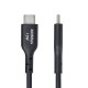 StarTech.com Cable de Carga USB-A a USB-C 15 cm USB 2.0 3A TPE Sincronización Macho a Macho - USB2AC15CMBK
