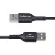 StarTech.com Cable de Carga USB-A a USB-C 15 cm USB 2.0 3A TPE Sincronización Macho a Macho - USB2AC15CMBK