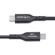 StarTech.com Cable de Carga USB-A a USB-C 15 cm USB 2.0 3A TPE Sincronización Macho a Macho - USB2AC15CMBK