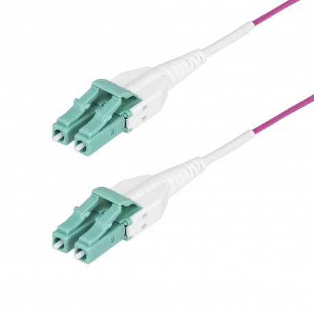 StarTech OM4RLCLC10M cable fibra óptica multimodo OM4 LC a LC UPC 10 m violeta 40G 100G Riser OFNR