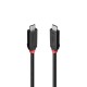 Lindy 37000 cable USB USB4 Gen 3x2 0,5 m USB C Negro