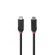 Lindy 37000 cable USB USB4 Gen 3x2 0,5 m USB C Negro