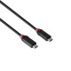 Lindy 37000 cable USB USB4 Gen 3x2 0,5 m USB C Negro