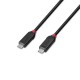 Lindy 37000 cable USB USB4 Gen 3x2 0,5 m USB C Negro