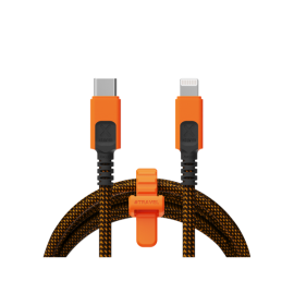 XTORM - CABLE XTREME USB-C A LIGHTNING 1.5M NEGRO/NARANJA XTORM - CXX2002